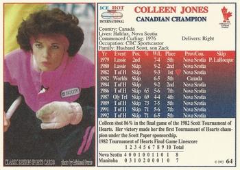 1993 Ice Hot International #64 Colleen Jones Back